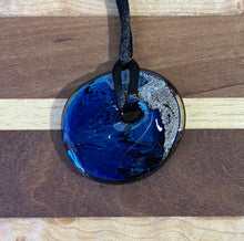 Load image into Gallery viewer, Josh Simpson Contemporary Glass: Pendant, Blue New Mexico