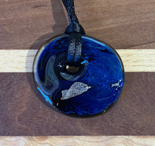 Load image into Gallery viewer, Josh Simpson Contemporary Glass: Pendant, Blue New Mexico