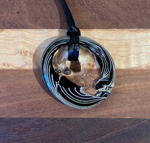 Load image into Gallery viewer, Josh Simpson Contemporary Glass: Cane and Clear Glass Pendant