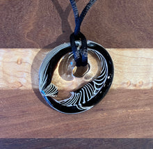 Load image into Gallery viewer, Josh Simpson Contemporary Glass: Cane and Clear Glass Pendant