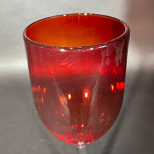 Load image into Gallery viewer, Josh Simpson Contemporary Glass: Vintage Ruby Goblet