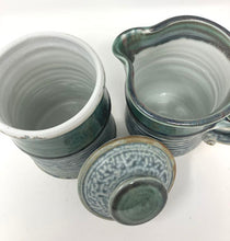 Load image into Gallery viewer, John Varner: Blue &amp; Green Sugar and Creamer Set