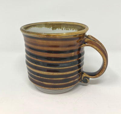 John Varner: Amber Striped Mug