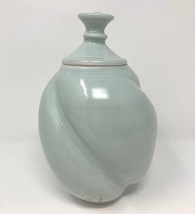 John Varner: Celadon Twist Jar