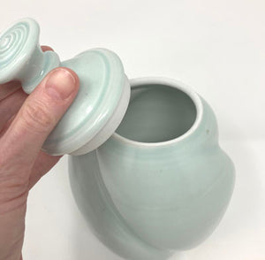 John Varner: Celadon Twist Jar