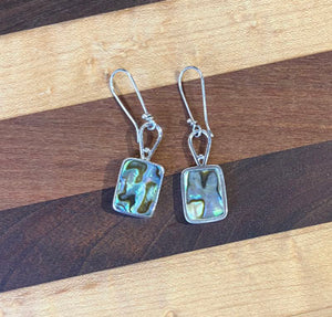Jeanne Bennett: Bezeled Paua Shell Earrings