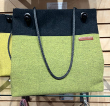Load image into Gallery viewer, Katherine MacColl: Green Herringbone Medium Square Tote