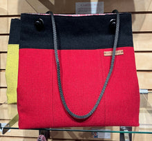 Load image into Gallery viewer, Katherine MacColl: Red Ticking Medium Square Tote