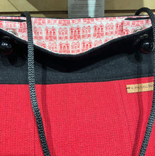 Load image into Gallery viewer, Katherine MacColl: Red Ticking Medium Square Tote