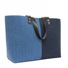 Load image into Gallery viewer, Katherine MacColl: Teal Ticking Large Tote