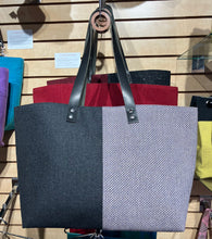 Load image into Gallery viewer, Katherine MacColl: Large Tote Gray Purple Honey/Charcoal