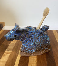 Load image into Gallery viewer, Kim Erslev: Blue Boar Toothbrush Holder