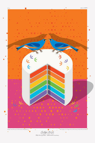 Luvfish & Slothman: Indigo Bird and Rainbow Cake