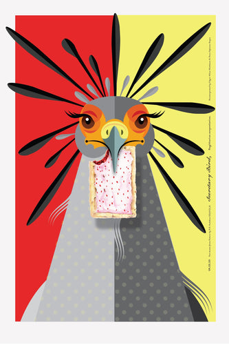 Luvfish & Slothman: Secretary Bird with Pop Tart