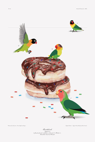 Luvfish & Slothman: Love Bird with Chocolate Donut