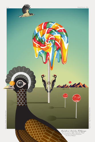 Luvfish & Slothman: Rainbow Swirly Lollipop