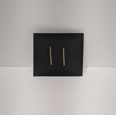 Rachel Gunnard: Lines Earrings, Sterling Silver