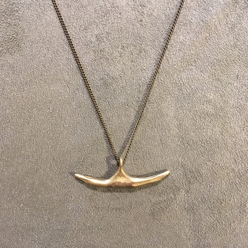 Rachel Gunnard: Large Brass Anchor Necklace