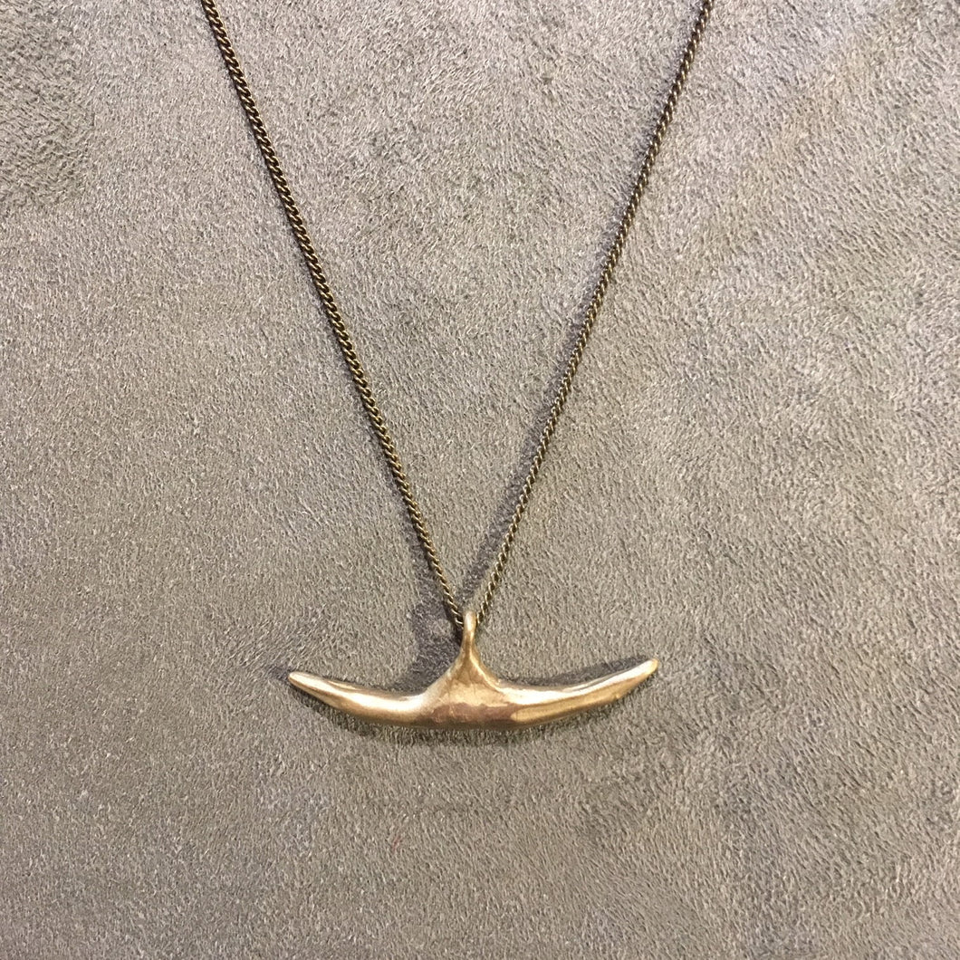 Rachel Gunnard: Large Brass Anchor Necklace