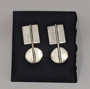 Rachel Gunnard: Modern Form Earrings, Sterling Silver