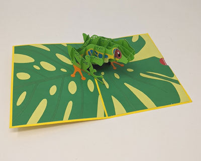 Lovepop Cards: Red-Eyed Tree Frog Card