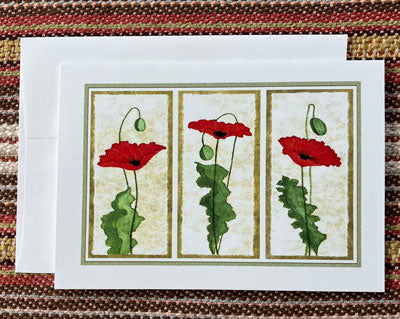 Polly French: 3 Poppies Card