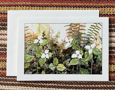 Polly French: White Trillium Card