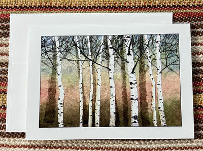 Polly French: Birches Card