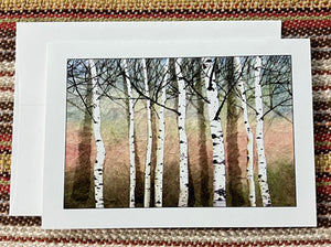 Polly French: Birches Card