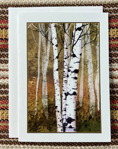 Polly French: Birches 3 Card