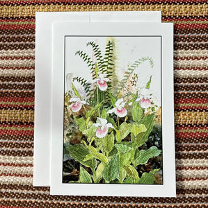 Polly French: Showy Lady-Slippers Card