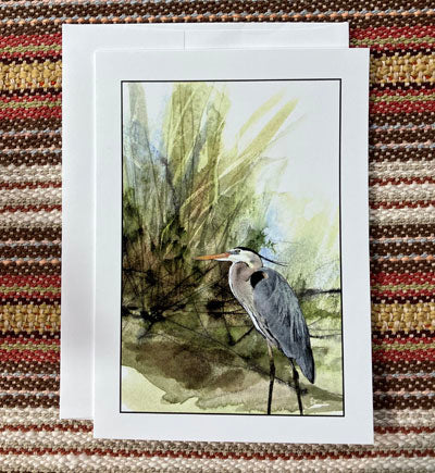Polly French: Heron Card