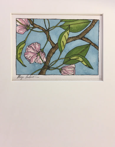 Thayer Tomlinson: Original Matted Watercolor