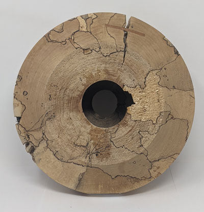 Lou Wallach: Spalted Maple Wheel With Cherry Splines