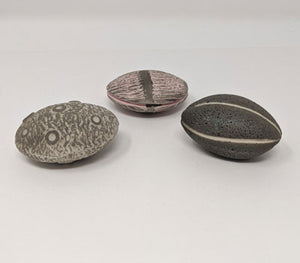 Paula Shalan: 3 Tiny Oval Textured Pods