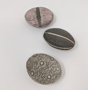 Paula Shalan: 3 Tiny Oval Textured Pods