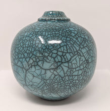 Load image into Gallery viewer, Bob Green: Blue Crackle Vase