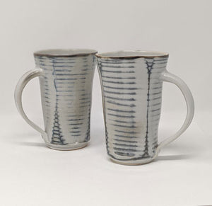Daniel Bellow: Tall Mug- Grey Stripes