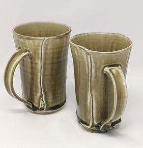 Daniel Bellow: Tall Mug- Olive Stripes
