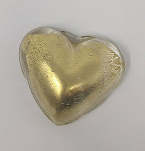 Tucker Litchfield: Clear Heart With Gold Leaf