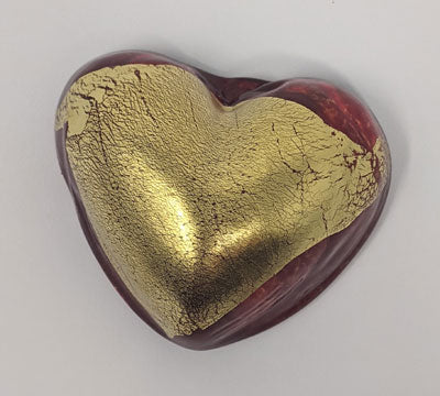 Tucker Litchfield: Red Heart With Gold Leaf