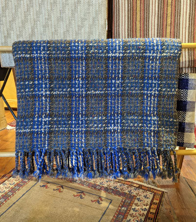 Peggy Hart: Tangled Up in Blues Wool Blanket