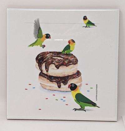 Don Carter: Donut/ Lovebirds Trivet