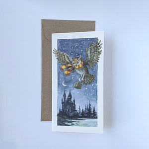 Astrid Sheckels: Castle Owl Money Card