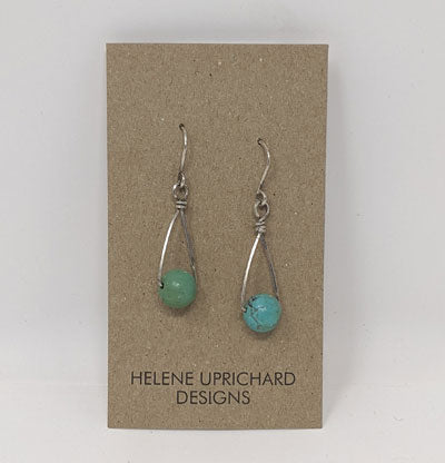 Helene Uprichard: Turquoise Drop Earrings