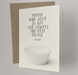 William Muller: People Who Love To Eat Card