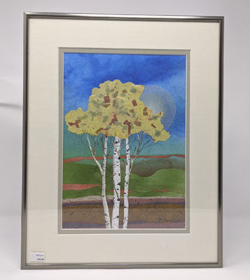 Polly French: Original Birches Collage