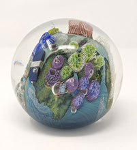 Load image into Gallery viewer, Josh Simpson Contemporary Glass: 4.25&quot; Blue New Mexico Megaplanet