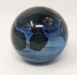 Josh Simpson Contemporary Glass: 3.0" Possibly Inhabited Planet