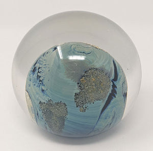 Josh Simpson Contemporary Glass: 3" Possibly Inhabited Planet